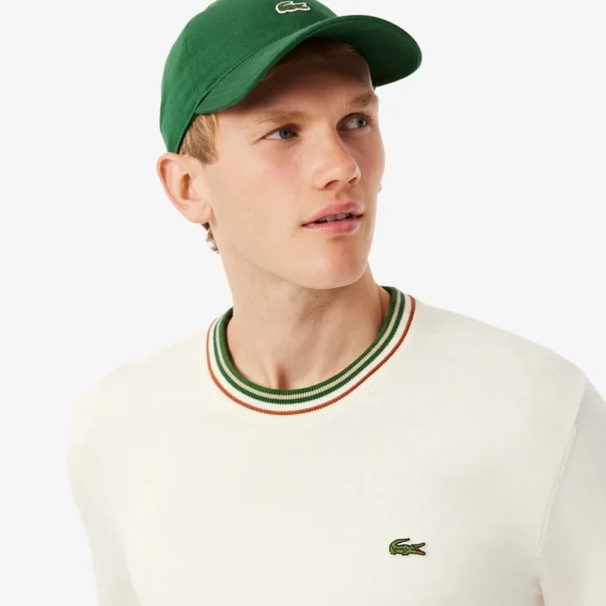 Jersey de algodón a rayas para hombre
