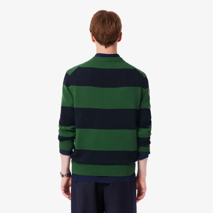 Jersey de algodón a rayas para hombre