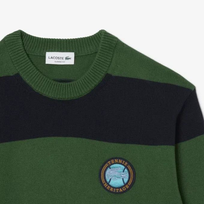 Jersey de algodón a rayas para hombre