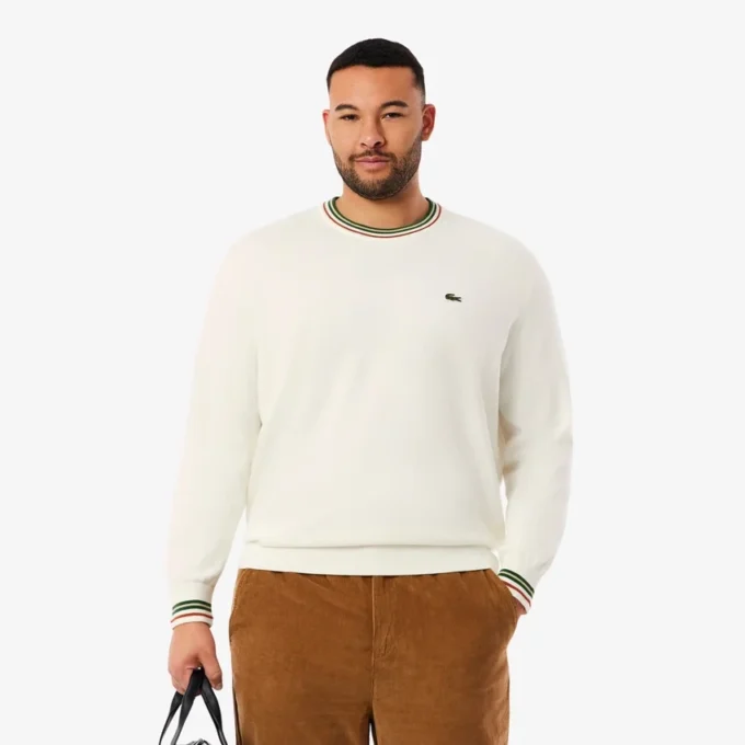 Jersey de algodón a rayas para hombre