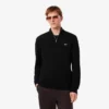 Jersey de algodón con cuello alto y cremallera para hombre