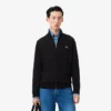 Jersey de algodón con cuello alto y cremallera para hombre