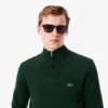 Jersey de algodón con cuello alto y cremallera para hombre