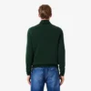 Jersey de algodón con cuello alto y cremallera para hombre