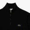 Jersey de algodón con cuello alto y cremallera para hombre