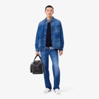 Jersey de algodón con cuello en V para hombre