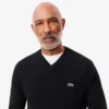 Jersey de algodón con cuello en V para hombre