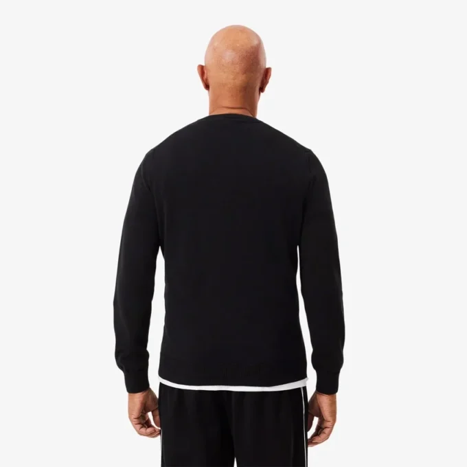 Jersey de algodón con cuello en V para hombre