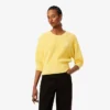 Jersey de algodón con cuello redondo