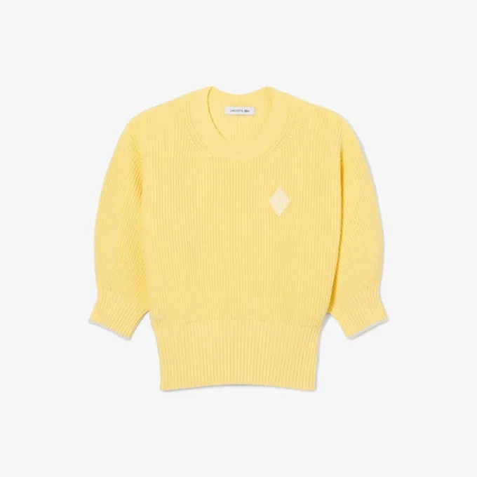 Jersey de algodón con cuello redondo