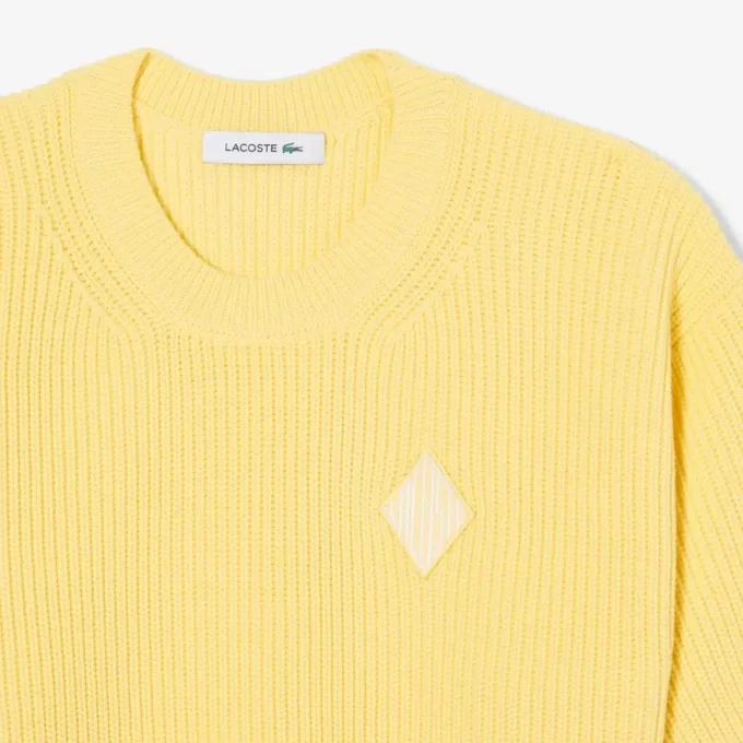 Jersey de algodón con cuello redondo