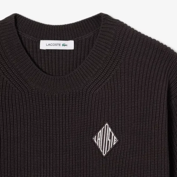 Jersey de algodón con cuello redondo