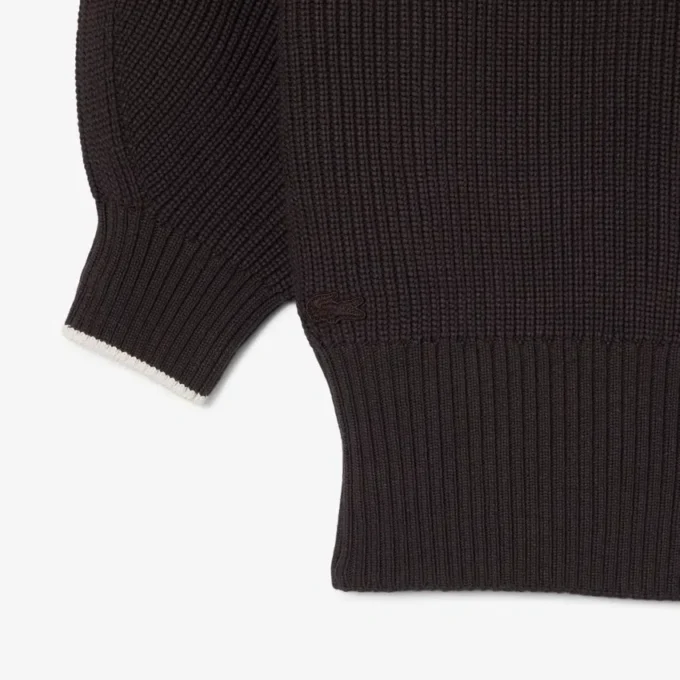 Jersey de algodón con cuello redondo