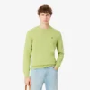 Jersey de algodón de cuello redondo para hombre