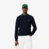 Jersey de algodón de cuello redondo para hombre