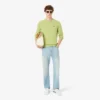 Jersey de algodón de cuello redondo para hombre