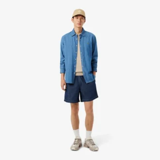 Jersey de algodón de cuello redondo para hombre