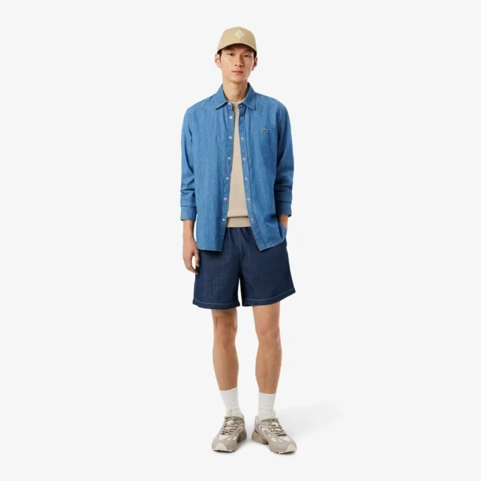 Jersey de algodón de cuello redondo para hombre