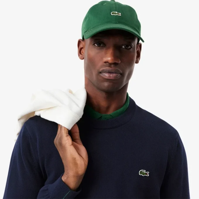 Jersey de algodón de cuello redondo para hombre