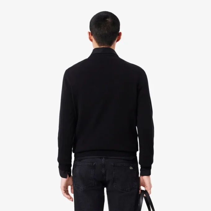Jersey de algodón de cuello redondo para hombre