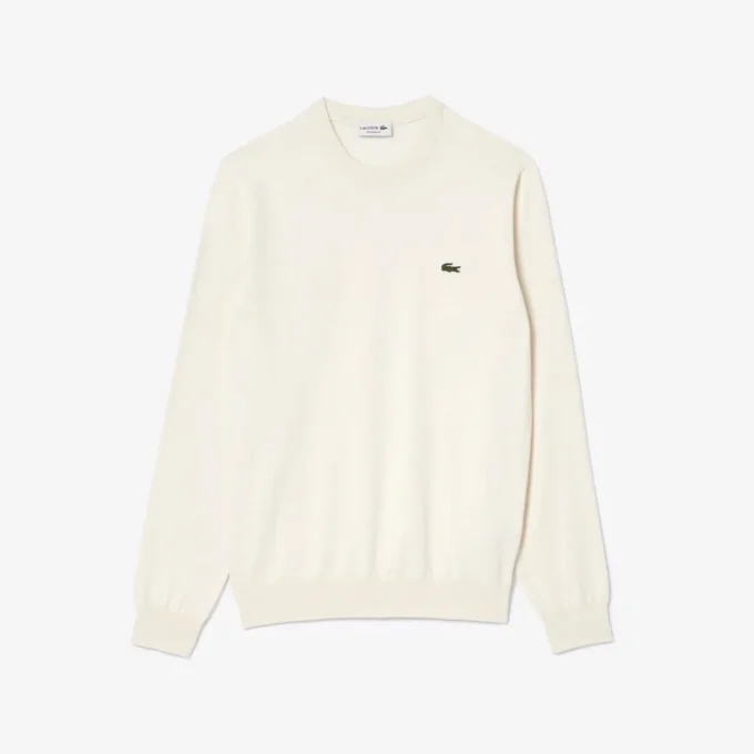 Jersey de algodón de cuello redondo para hombre