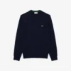 Jersey de algodón de cuello redondo para hombre