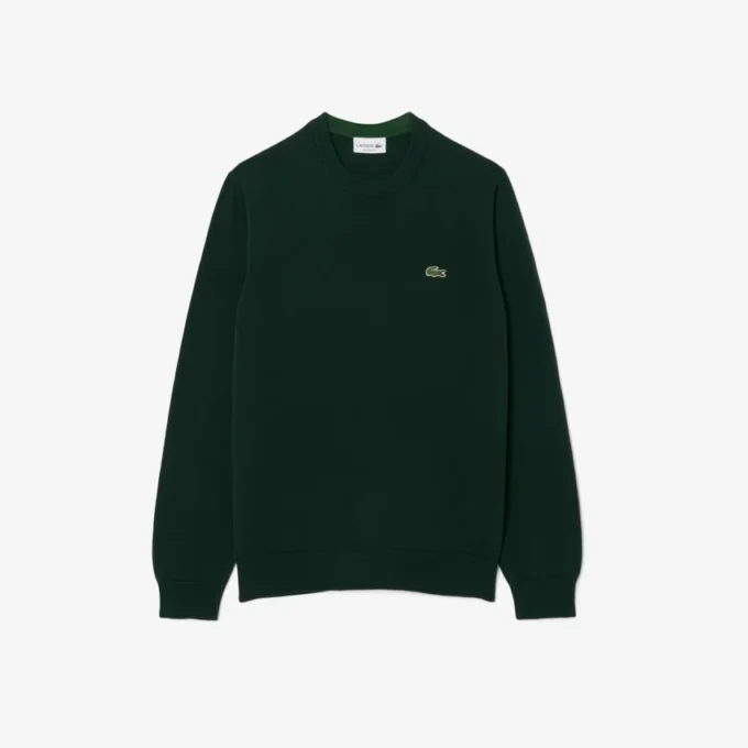 Jersey de algodón de cuello redondo para hombre