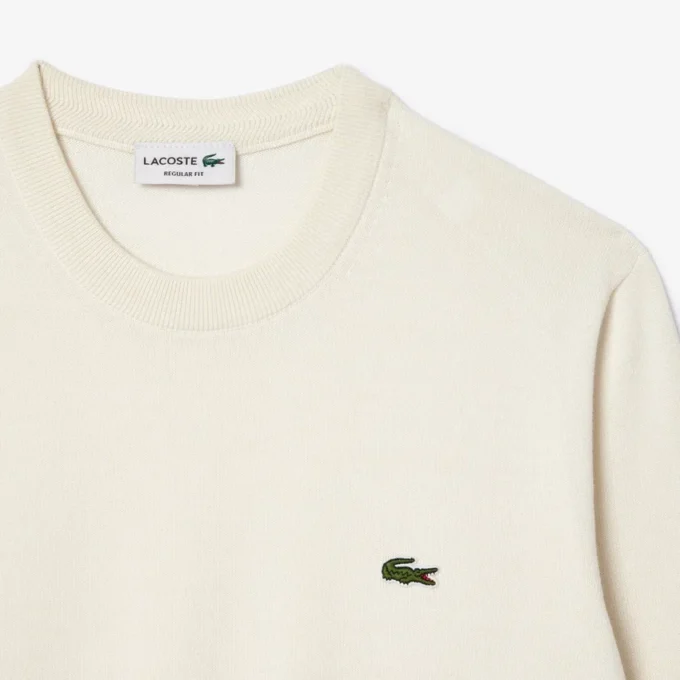 Jersey de algodón de cuello redondo para hombre