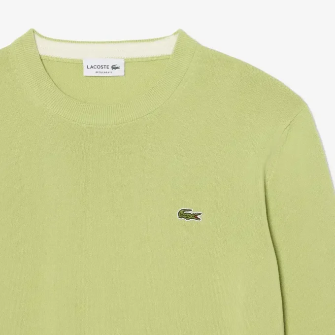 Jersey de algodón de cuello redondo para hombre