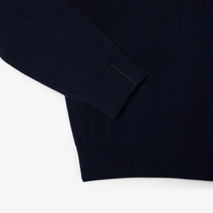 Jersey de algodón de cuello redondo para hombre