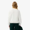 Jersey de algodón de cuello redondo y corte holgado para mujer