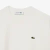 Jersey de algodón de cuello redondo y corte holgado para mujer
