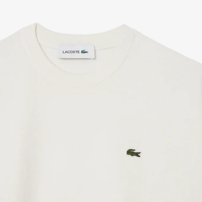 Jersey de algodón de cuello redondo y corte holgado para mujer