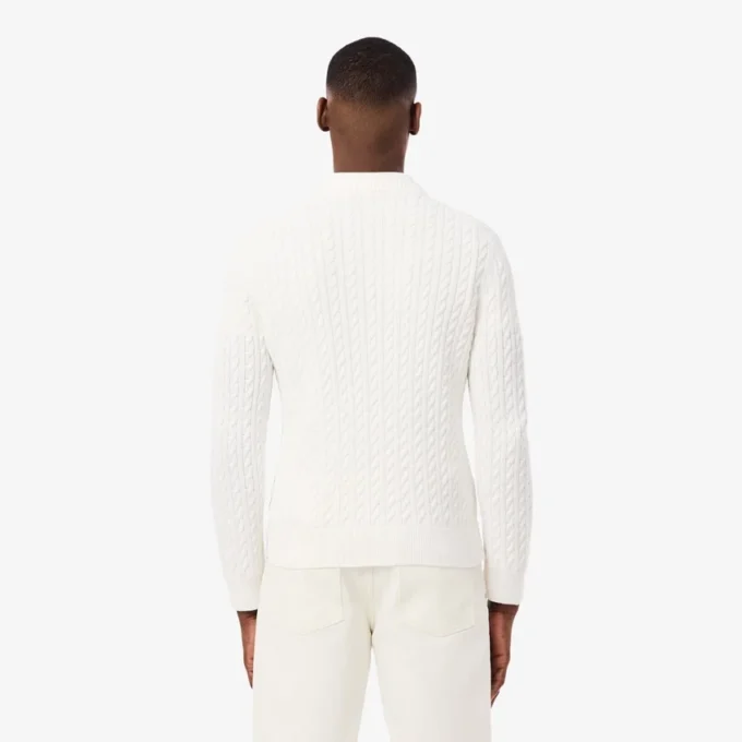 Jersey de algodón de punto trenzado para hombre