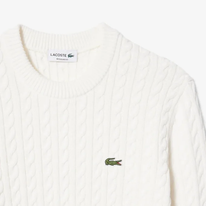 Jersey de algodón de punto trenzado para hombre