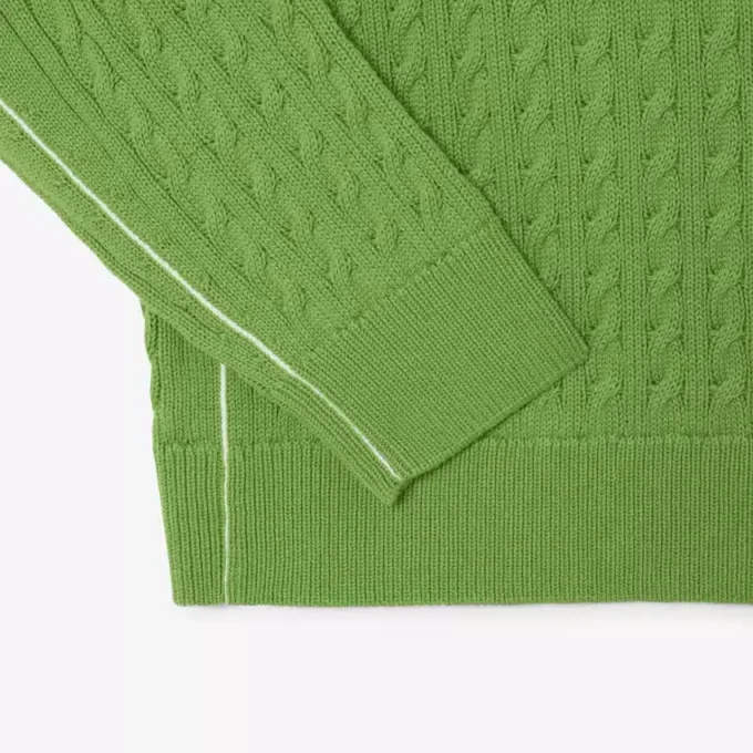 Jersey de algodón de punto trenzado para hombre