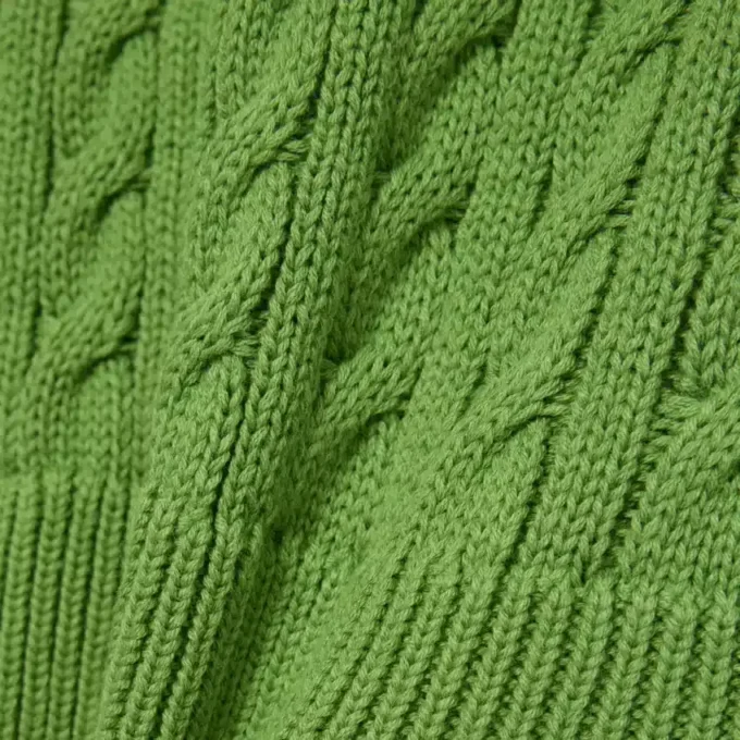 Jersey de algodón de punto trenzado para hombre