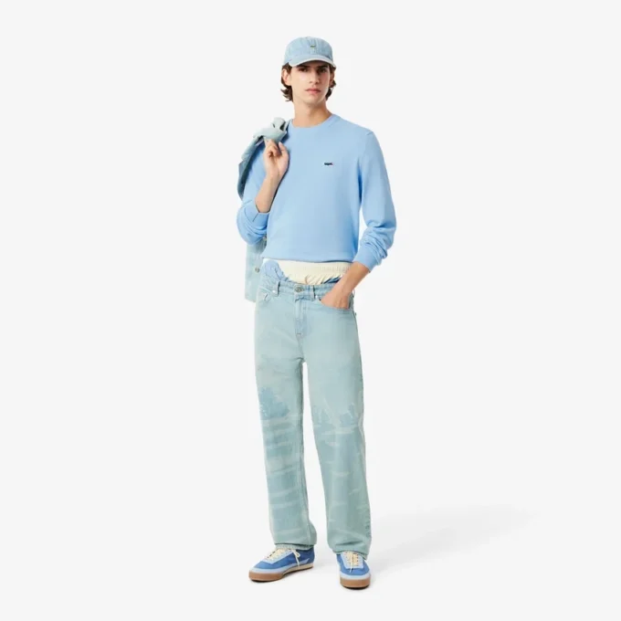 Jersey de algodón para hombre con cocodrilo Landscape