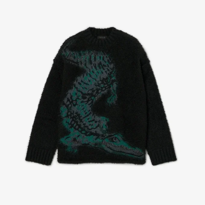 Jersey de cocodrilo jacquard de pasarela