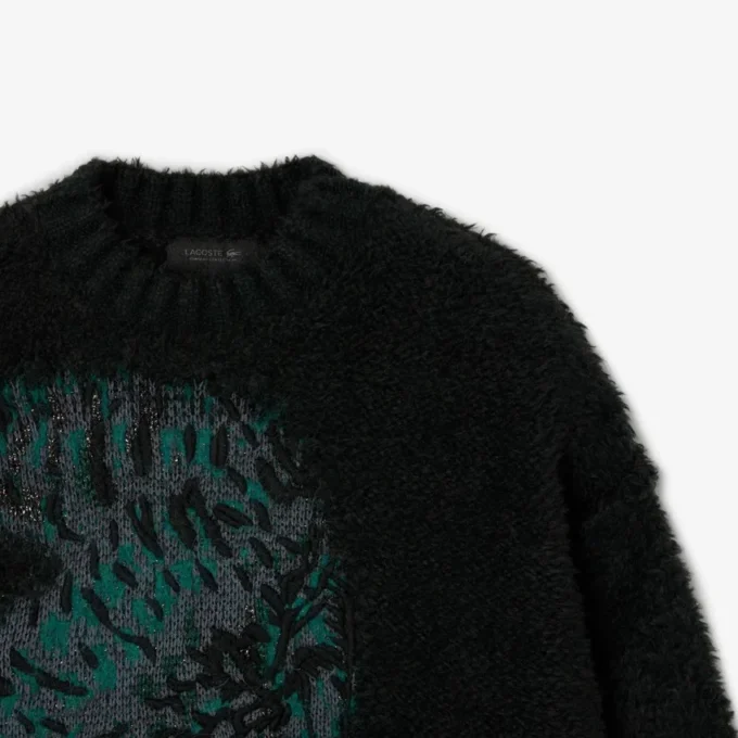 Jersey de cocodrilo jacquard de pasarela