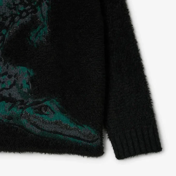 Jersey de cocodrilo jacquard de pasarela