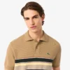 Jersey de cuello polo a rayas para hombre, fabricado en Francia