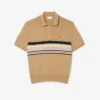 Jersey de cuello polo a rayas para hombre, fabricado en Francia