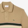 Jersey de cuello polo a rayas para hombre, fabricado en Francia