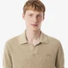 Jersey de cuello polo abierto para hombre en mezcla de algodón The Blend