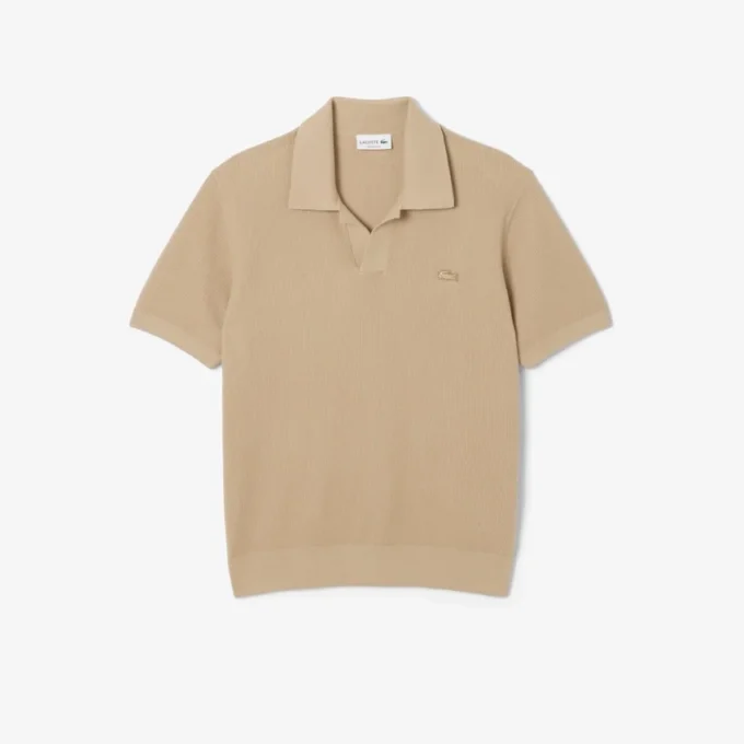 Jersey de cuello polo abierto para hombre en mezcla de algodón The Blend