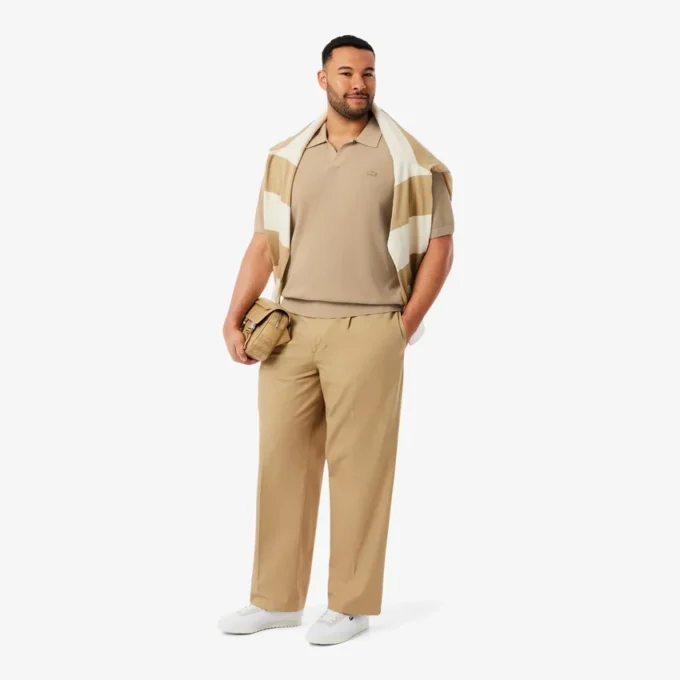 Jersey de cuello polo abierto para hombre en mezcla de algodón The Blend