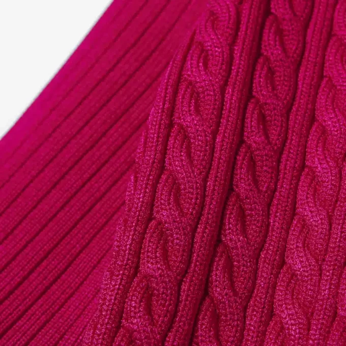 Jersey de cuello polo con punto trenzado de la colección Runway