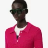 Jersey de cuello polo con punto trenzado de la colección Runway
