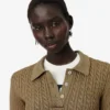 Jersey de cuello polo con punto trenzado de la colección Runway